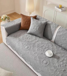 Luksuslik puuvillane diivanikate Vintage tikandiga pehme talumajapidamise istmepadja kate Floral tikitud sektsioon diivanikate mittelibisev diivan Slipcovers m&ouml;&ouml;bli kaitsja koertele