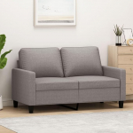 2-kohaline diivan Kahekohaline diivan Diivan Lounge diivan Relax diivan K&uuml;lalissohva Polsterdatud diivan Lamamistoas diivan elutuppa magamistuppa k&uuml;lalistetuppa Taupe 120 cm Kangas