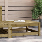 Homgoday Garden Footrest 70 x 70 x 30 cm Impregneeritud m&auml;nnipuidust &otilde;ues diivanid aia voodi diivan diivan aias elutuba terrass v&auml;ljas