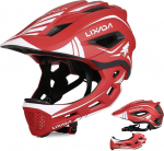 Lixada laste jalgrattakiiver t&auml;isn&auml;oline eemaldatav Unisex 52-58 cm laste kiiver 2-in-1 integreeritud suurus reguleeritav eemaldatava l&otilde;uakaitsega kiiver Inline jalgratastele, rula- ja rulaululaudadele