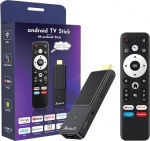GREVA TV Stick Android 4K Ultra HD striimimisseade, uusim Android 14.0 TV Stick Box 2GB 16GB HDR/AV1/2.4G/5G WiFi/BT 5.0, 3D HD Smart Box Streaming Media Player koos assistendi h&auml;&auml;lpuldiga