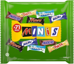 Segatud Minid I &Scaron;okolaaditahvlite segu I 1,4 kg I Mars Snickers Twix Bounty Milky Way I Bulk Pack Chocolate