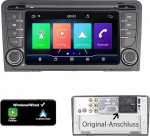 Spezialanschluss-Linux-Autoradio f&uuml;r Audi A3 8P / S3 / RS3 / Sportback | Kabelloses CarPlay/Android Auto/Bluetooth/FM/AM/RDS/USB HiFi 100W