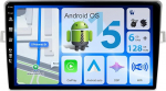 6G + 128G Android 15 autoraadio stereo multimeedia m&auml;ngija 9-tolline GPS navigatsioon Toyota Verso E'z 2010-2015 DSP / Carplay toetab DAB + WLAN BT MirrorLink WiFi RDS