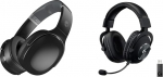 Skullcandy Crusher Evo Over-Ear juhtmevabad k&otilde;rvaklapid Sensory Bassiga, 40 tundi aku kestvusega & Logitech G PRO X Lightspeed juhtmevabad m&auml;ngukomplektid sinise VO!CE mikrofonifiltri tehnoloogiaga