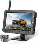 Hikity 4,3 Zoll Kabelloses Universelles R&uuml;ckfahrkamera-System f&uuml;r Mini-Auto, Van, SUV, Pickup, Anh&auml;nger mit Wasserdichter R&uuml;ckfahrkamera (IP68) DIY-Rasterlinien Weitwinkel