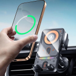 15 W kiire traadita autolaadija ja telefoni hoidja, mobiiltelefoni hoidja auto laadimisfunktsiooniga, induktiivne laadimisjaam auto, &otilde;hu v&auml;ljavoolu paigaldus iPhone'ile Samsungi jaoks Huawei jaoks LG jaoks jne (must).