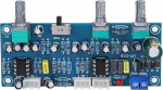 Preamp Board 2.1-kanaliline subwooferi eelv&otilde;imendi madalp&auml;&auml;sufilter v&otilde;imendusplaat Tone Control Board s&otilde;ltumatute liideseid t&auml;issageduslike ja bassi v&auml;ljundsignaalide jaoks