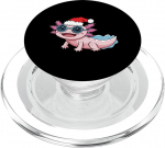 Axolotl Witziges Weihnachtsmann-Design f&uuml;r Tierliebhaber PopSockets PopGrip f&uuml;r MagSafe
