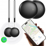 Pack of 2 Key Finder Air Smart Tracker Tag - objektiotsija, &uuml;hildub rakendusega Where is? (ainult iOS 14.5+), &uuml;lemaailmne j&auml;lgimine, vahetatav aku, v&otilde;tmete / kohvrite / kottide j&auml;lgimine
