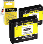 2x aku DMW-BLH7 / DMW-BLH7E Panasonic Lumix DMC-GM1 jaoks [Li-Ion - 600mAh - 7.2V]