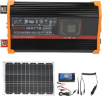 POYHKFD Solarpanel-Set, 500 Wa, modifitseeritud Solar-Wechselrichter-System, 18 W, 18 V, Solarpanel, 30 A, 12 V, 24 V, Solarcontroller-Kit f&uuml;r Camping, Outdoor, Wohnmobil, Boote, Schwarz