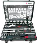 W&uuml;rth Zebra mutriv&otilde;tme mutter 1/4 + 1/2 tolli kuusnurkne mutter 22 t&uuml;kki metallist kastis