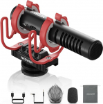 NEEWER Mini mikrofon, AI m&uuml;rasummutusmikrofon mobiiltelefonile, rakenduse juhtimine ja EQ, 48 kHz / 24 Bit, 3,5 mm analoog/USB C digitaalne mikrofon, mis &uuml;hildub iPhone Android Arvutid Canon Nikon Sonyga