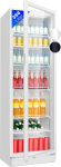 Bomann&reg; Fridge with Glass Door, Lockable Drinks Refrigerator, 6 Height-Adjustable Shelves, 30 kg per Shelf, 347 Litres, Large Fridge Bottle Fridge with LED Light, KSG 7351 White