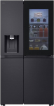 LG GSXE91EVAD Side by Side Fridge and Freezer with InstaView, Class D, 628 Litre Capacity, Water Tank, Essence Matte Black