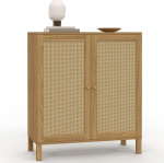 IDMarket - Vintage 2 ukseline k&uuml;ljepaneel 70cm Hanae Effect Natural Weave