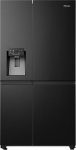 Hisense RS818N4TFE Side-by-Side Fridge Freezer, 179 cm, Inverter Compressor, Total NoFrost, Multi Air Flow, Water Dispenser with Water Tank, Fridge Capacity 417 L, Freezer Capacity 215 L, Black