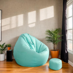 Bean Bag H&uuml;lle Velours Waschbar Zipper Stretch Ohne F&uuml;llung F&uuml;r Erwachsene Und Jugendliche Gaming Wohnzimmer B&uuml;ro,D,120 * 140cm