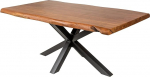Riess Ambiente t&auml;ispuidust s&ouml;&ouml;gilaud Mammut - 220 cm - naturaalne - akaatsia s&ouml;&ouml;gilaua puukant musta metallist t&auml;hega raamiga