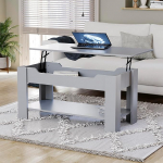 Vida Designs kokkupandav kohvilaud suure varjatud hoiukambriga ja riiuliga, k&otilde;rgus 48-60 x pikkus 100 x laius 48 cm (Hall)