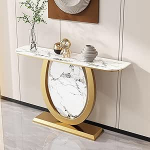 Moodne t&ouml;&ouml;stuslikus stiilis konsoollaud - kitsas diivanilaud geomeetrilise alusega, stiilne metallist raamiga k&uuml;ljelaud elutuppa, esikusse, fuajeesse, koridori (must, 120 x 30 cm)