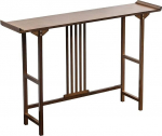 Konsolentisch Schmal aus Massivholz, Beistelltisch Schmal, Flurtisch im Neuen Chinesischen Stil mit Kantenschutz f&uuml;r Wohnzimmer, Flur und Eingangsbereich(100x29x80 cm/39x11x31 in)