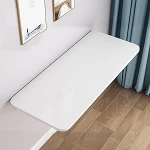 Generisch Klapptisch Platzsparender, wandmontierter Klapptisch, 80 x 40 cm, wei&szlig;e Klappwerkbank f&uuml;r PC, Esszimmer, Bar, Laptop-Nutzung, vielseitig, langlebig