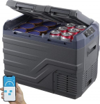 VEVOR autojahuti, kaasaskantav 32L s&uuml;gavk&uuml;lmik kahe tsooniga, Cool Box autojahuti, reguleeritav vahemik -20~20&deg;C, 12/24V DC / 100-240V AC kompressorjahuti v&auml;ljas, telkimine