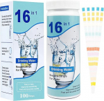 16 in 1 vee tester joogivee pakend 100 vee k&otilde;vaduse testribad joogivee testribad veeproovide tester kraanivee kogukareduse jaoks vaba kloor raua vask plii nitraadisisaldus ja rohkemgi veel