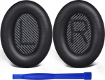 SoloWIT&reg; Replacement Ear Pads for Bose QC35 Compatible with QuietComfort 35 (QC35) and Quiet Comfort 35 II (QC35 ii) Over-Ear Headphones