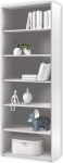 Stella Trading Pronto Filing Shelf, Light Grey, High Standing Shelf with 6 Open Compartments, Modern Office Furniture Complete Set, 80 x 216 x 35 cm (W x H x D)