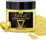 S&ouml;&ouml;dav Glitter S&ouml;&ouml;dav Glitter - 30 g s&ouml;&ouml;dav glitter pulber Glitter tolm jookidele, toidule, kookidele - s&ouml;&ouml;dav metalne toiduv&auml;rv glitter pulber kokteilidele, kookidele (kuldne)