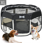 MC Star Oxford Puppy Playpen Foldable Puppy Play Pen for Dogs Rabbits Guinea Pigs Cats for Indoor or Outdoor Use 8 Elements, 125 x 125 x 64 cm Various Colours
