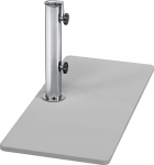 Schneider Balcony Umbrella Stand Steel 24 kg Silver Grey