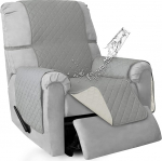 ISSUNTEX Double Waterproof Living Room Protector Reversible Lounger Protector for Dog Pet Kids (Tilt, Grey)