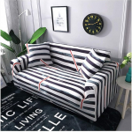 DaiHan Printed, elastic, universal all-inclusive sofa cover made from simple, modern fabric AsPic10 4Seat (235-300 cm)