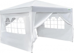 Goutime Pop up Gazebo 3m x 3m Schwere Gewerbeklasse - Kommerzieller Sofortaufbau-Event Shelter, Garten&uuml;berdachung, Outdoor-Camping-Markise inklusive 4 Zeltwandpaneelen (Wei&szlig;)