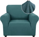 Ystyle Stretch Diivan Cover 1 Seater, elastne diivanikate koos k&auml;etugedega, Jacquard diivanikate, libisemiskindel, pestav diivanikate kaitsja koertele lemmikloomadele, t&uuml;rkiissinine
