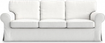 MASTERS OF COVERS diivanikate IKEA Ektorp 3-kohalisele puuvillane valge asenduskate 218 x 88 x 88 cm