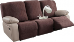 YUEANG 100% veekindel diivan Slipcovers for Recliner 3 Pack Stretch Diivan katted 3 padjad diivan Diivan Lemmikloomad s&otilde;bralik pestav m&ouml;&ouml;bel katab koertele lemmikloomad lapsed (&scaron;okolaad,