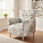 LiveGo tugitoolide katted banketitoolile Stretch Knit Chair Covers koos k&auml;etugedega, Stretch Chair Covers elutoa jaoks, pehme tugitool Slipcover, libisemiskindel, koeras&otilde;bralik, m&ouml;&ouml;bli kaitsja