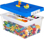 M&auml;nguasjade hoiukast kaanega ja eemaldatava salve ja ehitusplaadiga, 3 m&auml;nguasjakasti komplekt, mis on valmistatud PP-st, hoiukorv lastele, m&auml;nguasjakast lastetoas, klotside hoiukastid