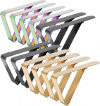 12 tk Piknik laudlina klambrid roostevabast terasest reguleeritav v&auml;litingimustes laudlinahoidja laudlina klambrid (kuldne, mitmev&auml;rviline ja must)