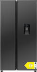 Bomann Side by Side k&uuml;lmik | Veejaotur koos mahutiga | Energiaklass D | 177 cm | NoFrost | 5-aastane kompressori garantii | K&uuml;lmik koos s&uuml;gavk&uuml;lmikuga | MultiAirflow s&uuml;steem | SBS 7367 Dark inox