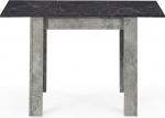 B&D home LIVIUS pikendatav s&ouml;&ouml;gilaud, 80-120 x 60 cm, kaasaegne k&ouml;&ouml;gilaud marmorse v&auml;limusega betoonist, ruumi s&auml;&auml;stev, integreeritud panipaigaga, puidust laud k&ouml;&ouml;ki ja s&ouml;&ouml;gituppa.