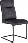 Riess Ambiente Modern Cantilever Chair Comfort Hall sametist mugavus k&auml;epidemega s&ouml;&ouml;gitoatool K&ouml;&ouml;gitooli k&uuml;lalistetool K&uuml;lalistetool