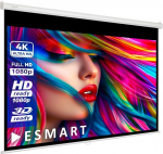 ESMART Economy EXR rullikuvari [Suuruse valik] 240 x 135 cm (108 tolli), formaat 16:9, kodukino projektori projektsiooniekraan, rullikuvari, LCD, LED