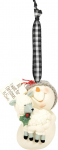 Department 56 Snowpinions Farmhouse All I Want for Christmas is Ewe rippuv ornament, 3-tolline, mitmev&auml;rviline.