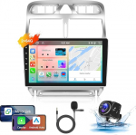 Podofo autoraadio Peugeot 307 2002-2013 juhtmevaba Carplay Android autole, 9-tolline IPS puuteekraan, 8 Core 2+64G, Android autoraadio tugi Bluetooth/WiFi/peeglilink/GPS + tagurduskaamera